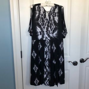 Soma b&w print dress XL
